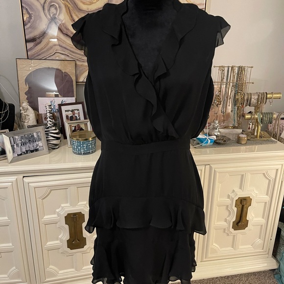 NWT Parker Tangia Black Silk Dress, size 10 - Picture 5 of 9